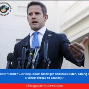 Nightline Former GOP Rep. Adam Kinzinger endorses Biden, calling Trump a 'direct threat' to country