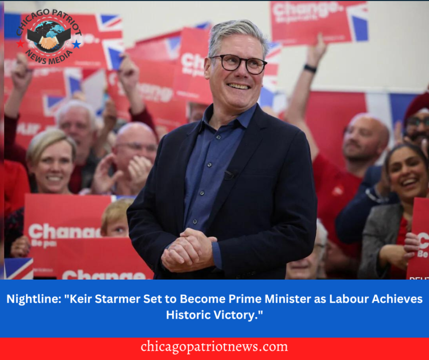 Nightline: "Keir Starmer Set to Become Prime Minister as Labour Achieves Historic Victory."