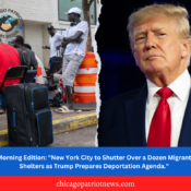 Morning Edition: "New York City to Shutter Over a Dozen Migrant Shelters as Trump Prepares Deportation Agenda."