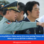 Morning Edition: China warns US to stop arming Taiwan after Biden approves $571M in military aid