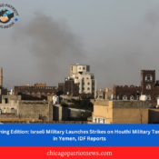 Morning Edition: Israeli Military Launches Strikes on Houthi Military Targets in Yemen, IDF Reports