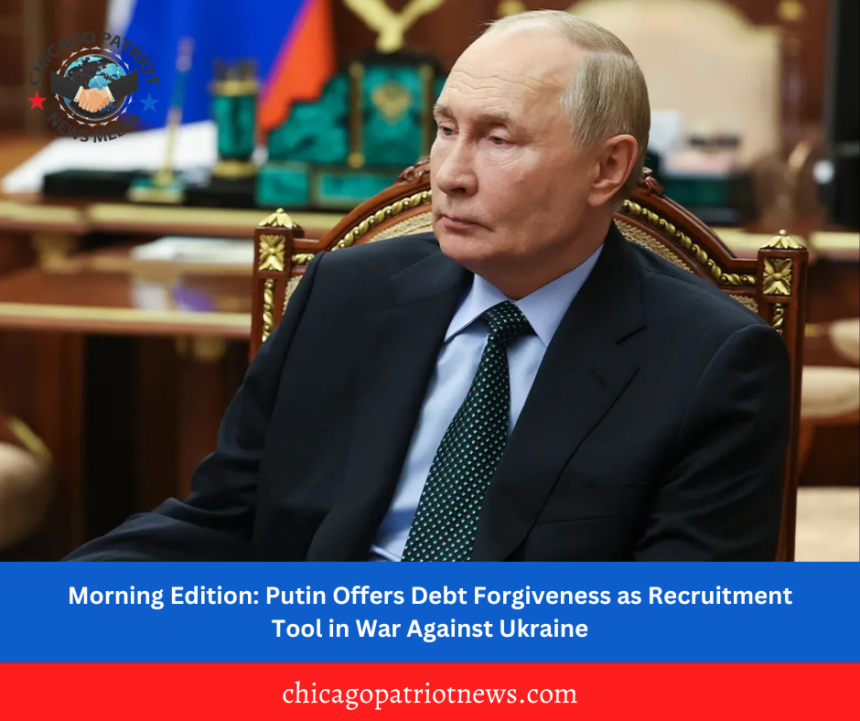 Morning Edition: Putin Offers Debt Forgiveness as Recruitment Tool in War Against Ukraine