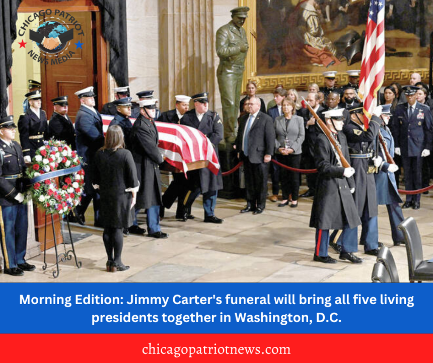 Morning Edition: Jimmy Carter's funeral will bring all five living presidents together in Washington, D.C.