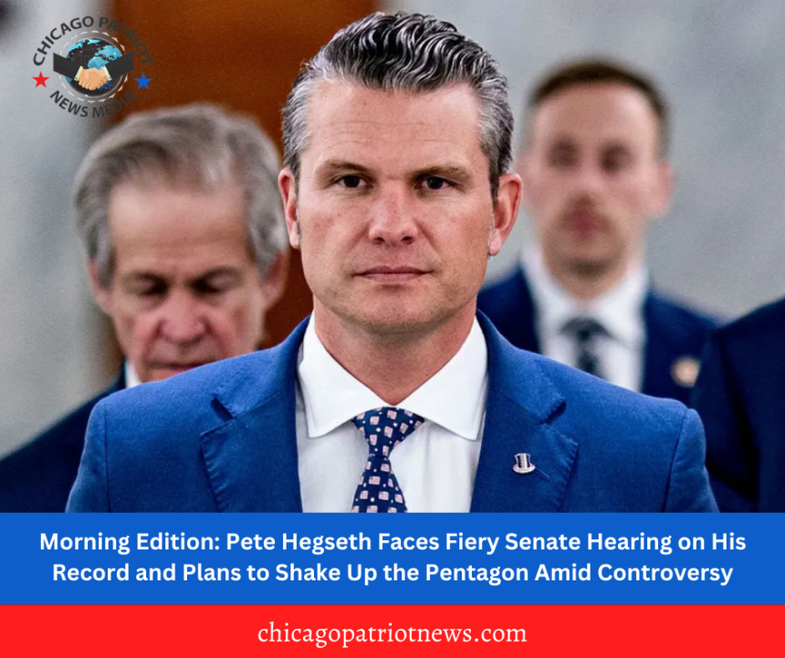 Morning Edition: Pete Hegseth Faces Fiery Senate Hearing on His Record and Plans to Shake Up the Pentagon Amid Controversy