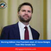 Morning Edition: Vice President-elect JD Vance Resigns from Ohio Senate Seat