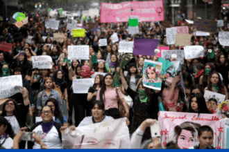 Morning Edition Women march in Mexico City to protest gender violence (1)