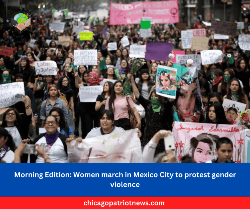 Morning Edition Women march in Mexico City to protest gender violence (1)