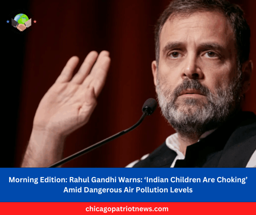 Rahul Gandhi Warns ‘Indian Children Are Choking’ Amid Dangerous Air Pollution Levels