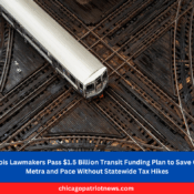 A Chicago Transit Authority L train in the Loop neighborhood of Chicago, Illinois.Photographer: Al Drago/Bloomberg