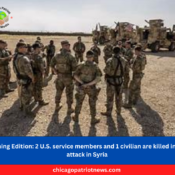 Morning Edition 2 U.S. service members and 1 civilian are killed in ISIS attack in Syria