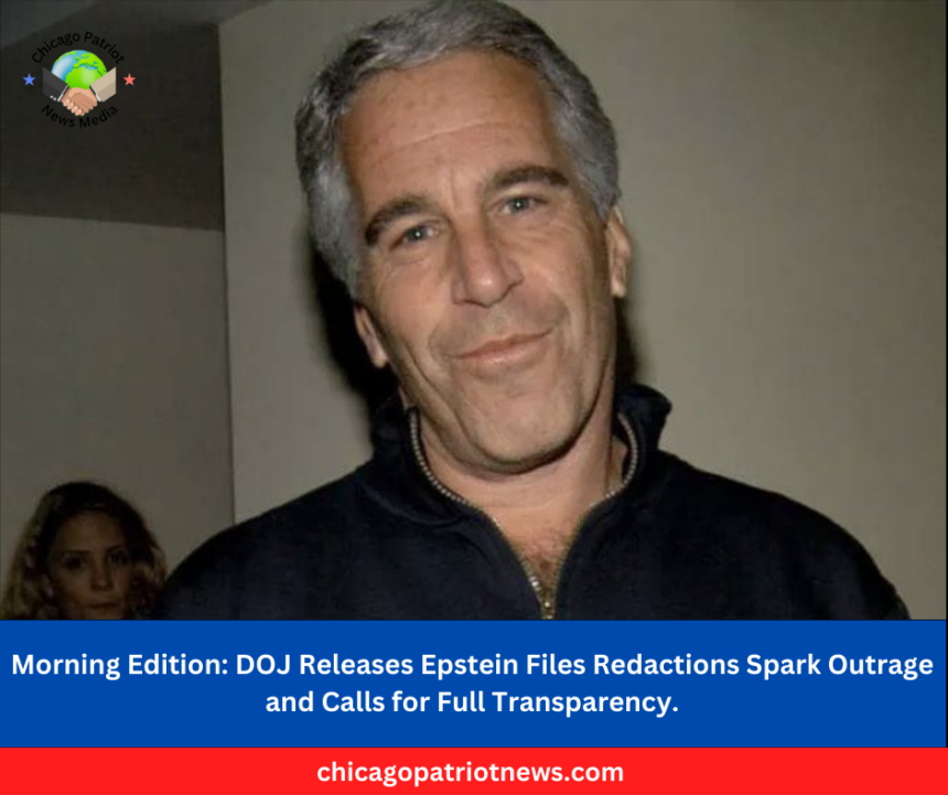 DOJ Releases Epstein Files Redactions Spark Outrage and Calls for Full Transparency.