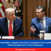 Morning Edition Hegseth Faces Dual Investigations Over Caribbean Strike and Signal Use in Yemen Discussion.