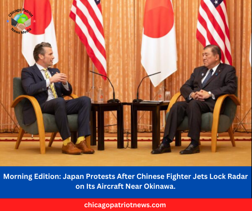 Japan Protests After Chinese Fighter Jets Lock Radar on Its Aircraft Near Okinawa.
