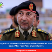 Libya Mourns Military Chief Mohammed Ali Ahmed al-Haddad After Fatal Plane Crash in Turkiye.