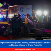 Pennsylvania Nursing Home Explosion Leaves 2 Dead and Several Missing in Bristol Township.