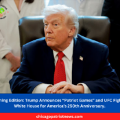 Trump Announces “Patriot Games” and UFC Fight at White House for America’s 250th Anniversary