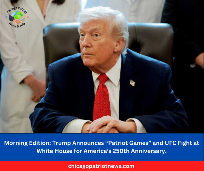 Trump Announces “Patriot Games” and UFC Fight at White House for America’s 250th Anniversary