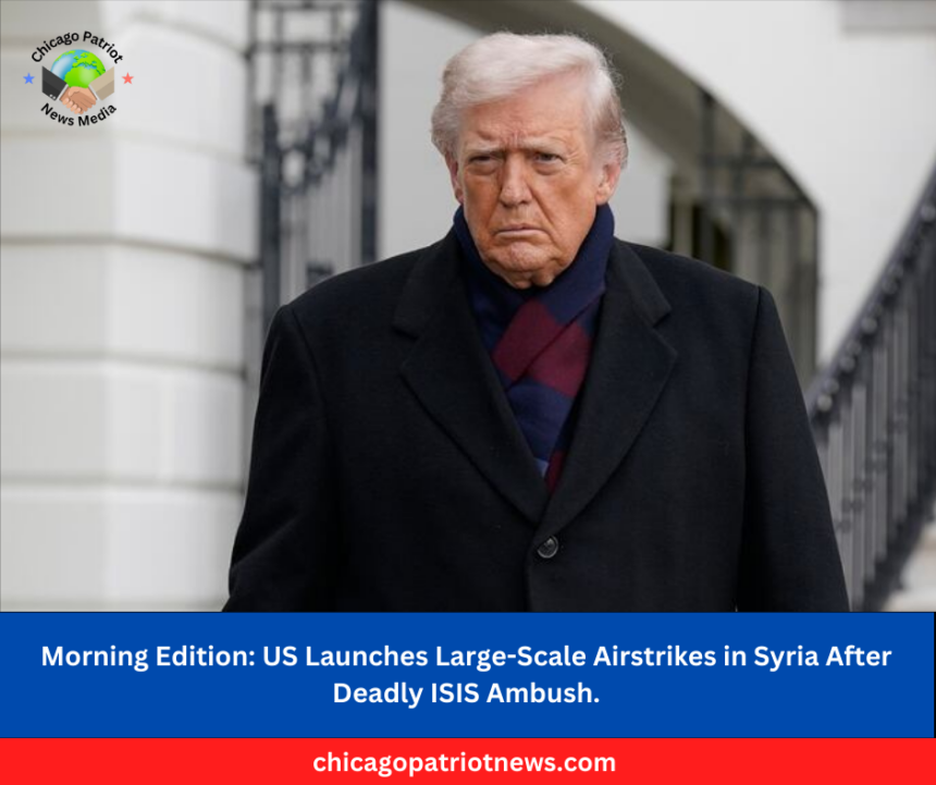 US Launches Large-Scale Airstrikes in Syria After Deadly ISIS Ambush.