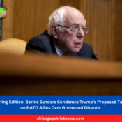 Bernie Sanders Condemns Trump’s Proposed Tariffs on NATO Allies Over Greenland Dispute.