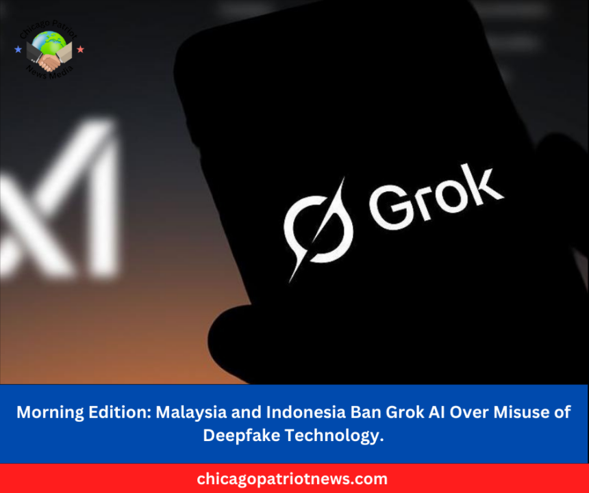 Malaysia and Indonesia Ban Grok AI Over Misuse of Deepfake Technology.