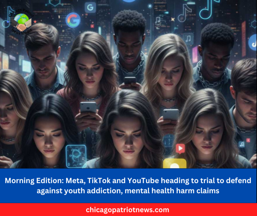 Morning Edition: Meta, TikTok and YouTube heading to trial to defend against youth addiction, mental health harm claims