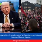 Trump Threatens Tariffs on European Nations Over Greenland Control Dispute.