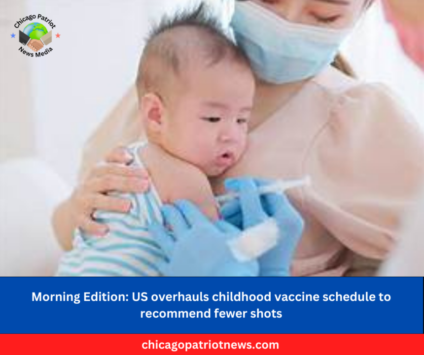Morning Edition US overhauls childhood vaccine schedule to recommend fewer shots